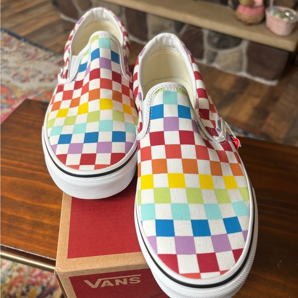 Vans Shoes - Vans adults Multicolor Checkerboard Slip-On Shoes
